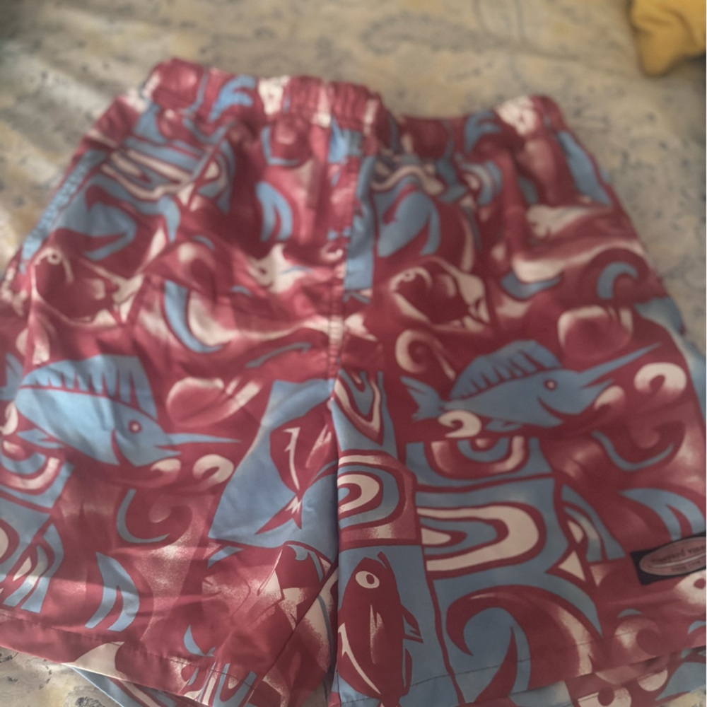Vineyard Vines Red and Blue Swim Trunks